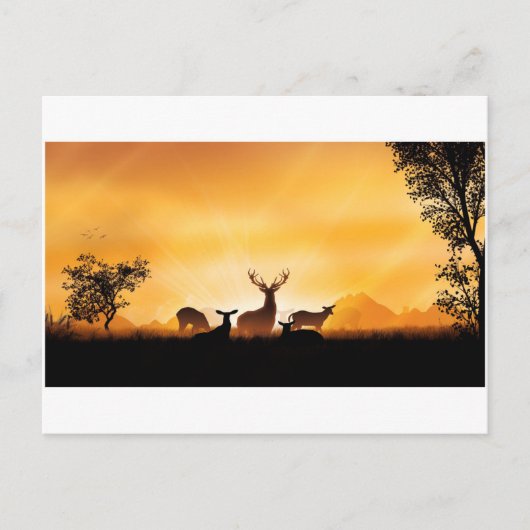 Deer Briefkaart (Voorkant)