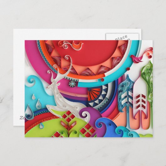 Deer Briefkaart (Voorkant / Achterkant)