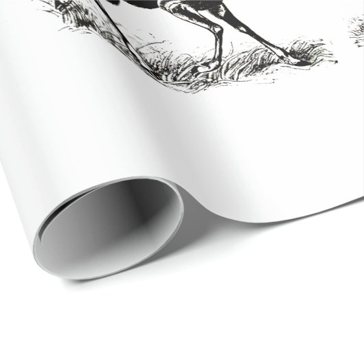 Deer Buck Antelope Animals wildlife Illustrations Cadeaupapier (Rol Hoek)