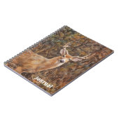 Deer Buck Antlers Art Natuur Journal Notitieboek (Linkerzijde)