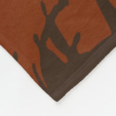 Deer Buck bovenop Mountain met zonsondergang Fleece Deken (Hoek)