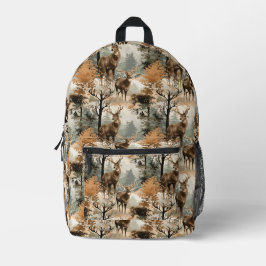 Deer Buck Camouflage Boy's Printed Backpack Bedrukte Rugzak
