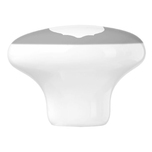 Deer Buck Head Ceramic Knob Drawer Pull/Grey Keramische Knop (Zijkant)