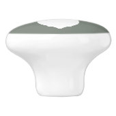 Deer Buck Head Drawer Pull Camo Green Keramische Knop (Zijkant)