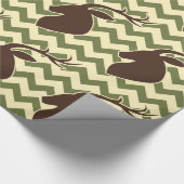 Deer Buck Head met Chevron Cadeaupapier (Hoek)