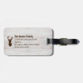 Deer Buck Hunter Rustic Custom Bagagelabel (Achterkant horizontaal)