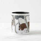 Deer Buck in Snow Mok (Midden)