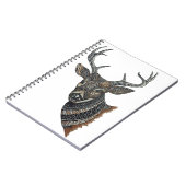 Deer Buck met gecompliceerd design Notitieboek (Linkerzijde)