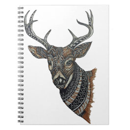 Deer Buck met gecompliceerd design Notitieboek