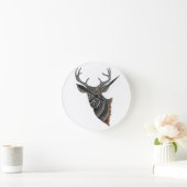 Deer Buck met gecompliceerd design Ronde Klok (Huis)