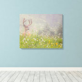 Deer Buck | Nationaal park Mount Rainier Canvas Afdruk (Insitu (Houten vloer))