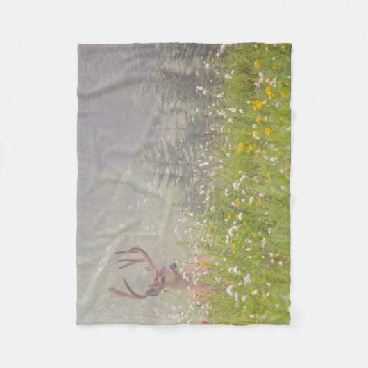 Deer Buck | Nationaal park Mount Rainier Fleece Deken (Voorkant)