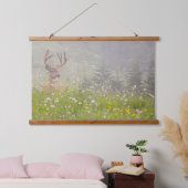 Deer Buck | Nationaal park Mount Rainier Hangend Wandkleed (Slaapkamer)