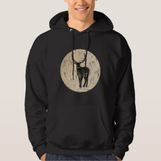 Deer Buck Natuur Wildlife Art Hoodie