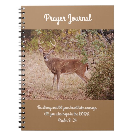 Deer Buck Prayer Journal Notitieboek (Voorkant)