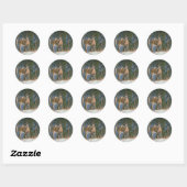 Deer Buck Ronde Sticker (Vel)