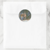 Deer Buck Ronde Sticker (Tas)