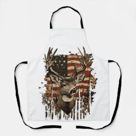 Deer, Buck Season USA Flag Schort