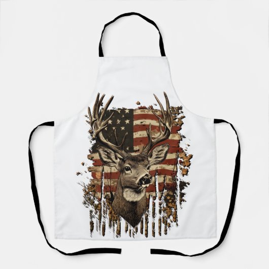 Deer, Buck Season USA Flag Schort (Voorkant)