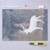 Deer Buck Snowflake Decoupage Tissuepapier (Craft)
