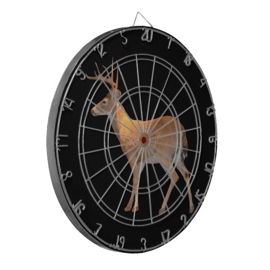 Deer (Buck) White-Tailed Dartbord (Voorkant Links)