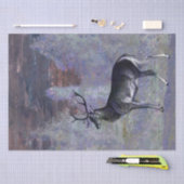Deer Buck Winter Decoupage Tissuepapier (Craft)