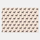 Deer Bucks Jumping Permanent patroon Inpakpapier Vel (Voorkant 3)