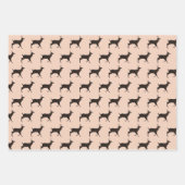 Deer Bucks Jumping Permanent patroon Inpakpapier Vel (Voorkant)