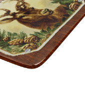 Deer Cabin, gepersonaliseerd voor houten korrels Snijplank (Hoek)