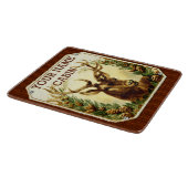 Deer Cabin, gepersonaliseerd voor houten korrels Snijplank (Hoek)