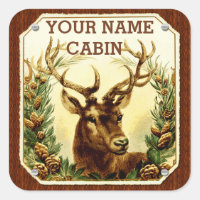 Deer Cabin, gepersonaliseerd voor houten korrels