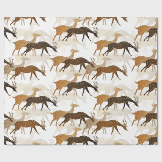 Deer Cadeaupapier (Vlak)