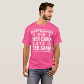 Deer Camp Hunters Deer Elk Moose Hunt T-shirt (Voorkant volledig)