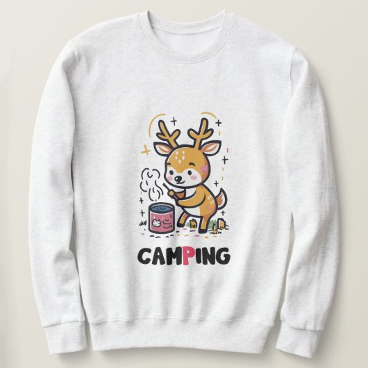 Deer Camping Trui (Design voorkant)