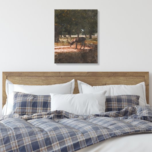 Deer Canvas Afdruk (Insitu (Slaapkamer))