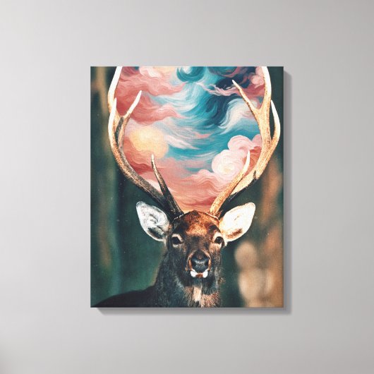 Deer Canvas Afdruk (Voorkant)