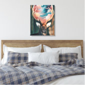 Deer Canvas Afdruk (Insitu (Slaapkamer))