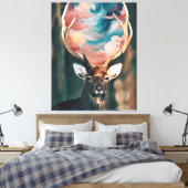 Deer Canvas Afdruk (Insitu (Slaapkamer))