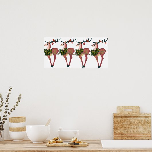 Deer Cheer Print (Keuken)