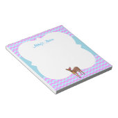 Deer Chevron Cotton Snoep - Gepersonaliseerd Notitieblok (Schuin)