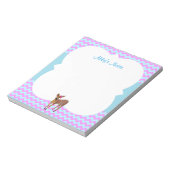 Deer Chevron Cotton Snoep - Gepersonaliseerd Notitieblok (Linkerzijde)