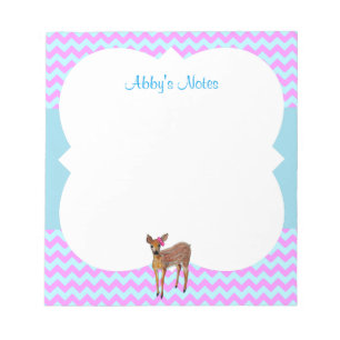 Deer Chevron Cotton Snoep - Gepersonaliseerd Notitieblok