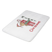 Deer Christmas Gift Winter Animals Deer Badmat (Gekanteld)