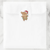 Deer Christmas Winter Animals Deer Ronde Sticker (Tas)
