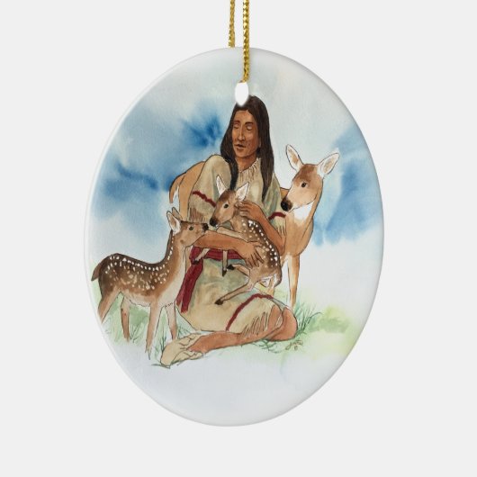 Deer Clan moeder Keramisch Ornament (Rechts)