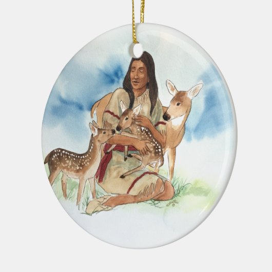 Deer Clan moeder Keramisch Ornament (Links)