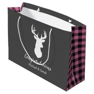 Deer Country Baby shower Girl Pink Groot Cadeauzakje