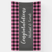 Deer Country Baby shower Girl Pink Spandoek (Verticaal)