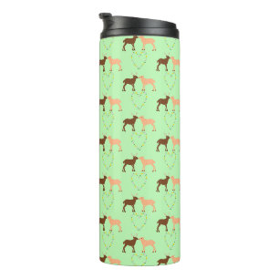 Deer Couple en Daisy Heart Thermosbeker