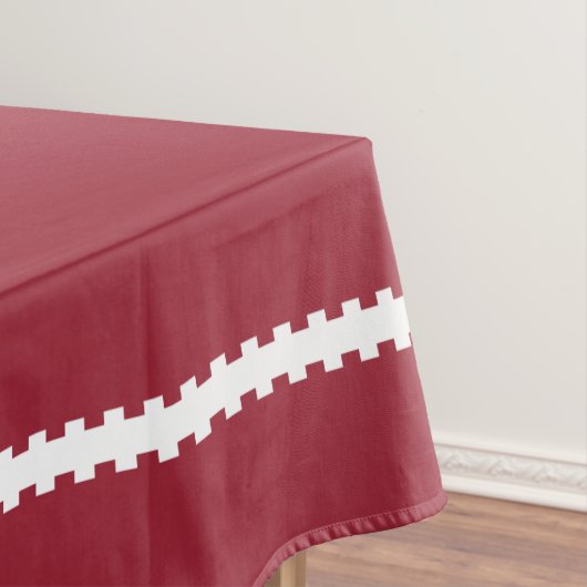 Deer Cranberry Red Peace Joy Wreath Tablecloth Tafelkleed (Voorbeeld)
